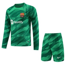 Camisetas FC Barcelona Portero Primera 2023-24 Manga Larga - Niño (+ Pantalones)
